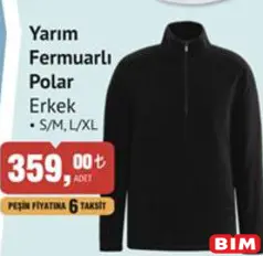 ERKEK YARIM FERMUARLI POLAR